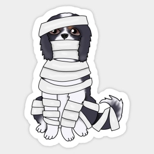 Dog Mummy (tricolor cavalier king charles spaniel) Sticker